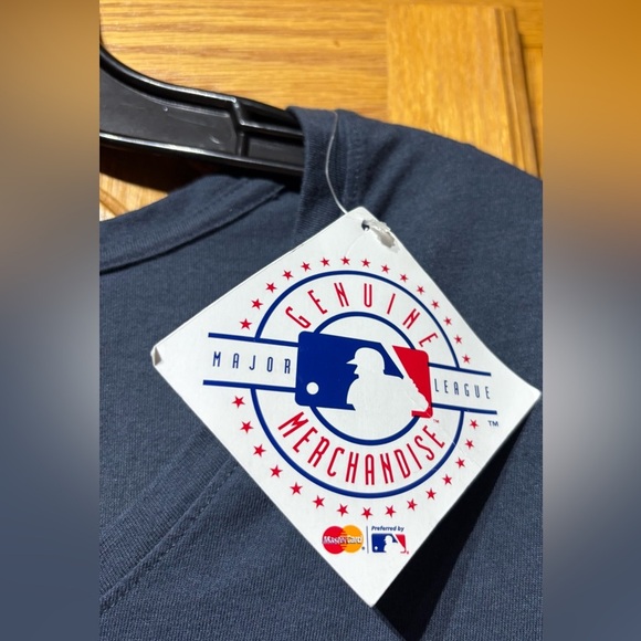 NWT Soft As A Grape New York Yankees Women's Maternity T-Shirt Large Navy Blue - Picture 6 of 10